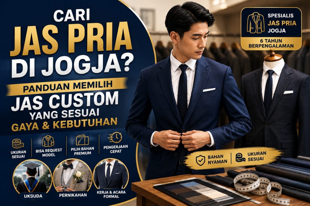 Cari Jas Pria di Jogja? Ini Panduan Memilih Jas Custom yang Sesuai Gaya dan Kebutuhan